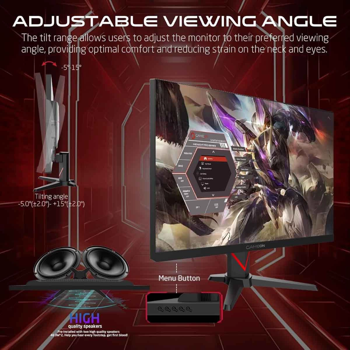 جيم أون شاشة ألعاب QHD بحجم 27" 240Hz Fast - الصورة 5
