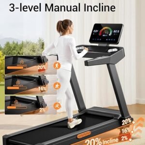 جهاز مشي مع انحدار 20% 14 كم/ساعة 3.0 حصان قابل للطي للمنزل